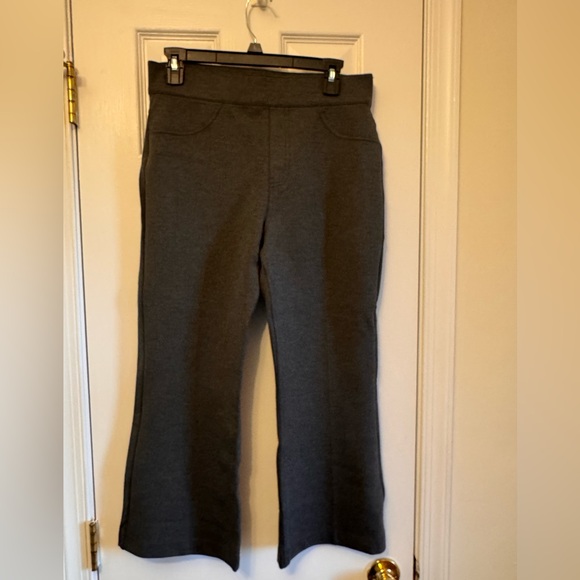 SPANX GREY CROPPED BOOT/FLARE LEG PONTE PANT LARGE PETITE - Picture 2 of 9